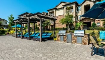 Outdoor space by the pool